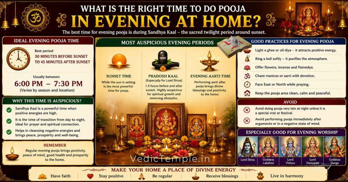 What Is the Right Time to Do Puja in the Evening at Home?