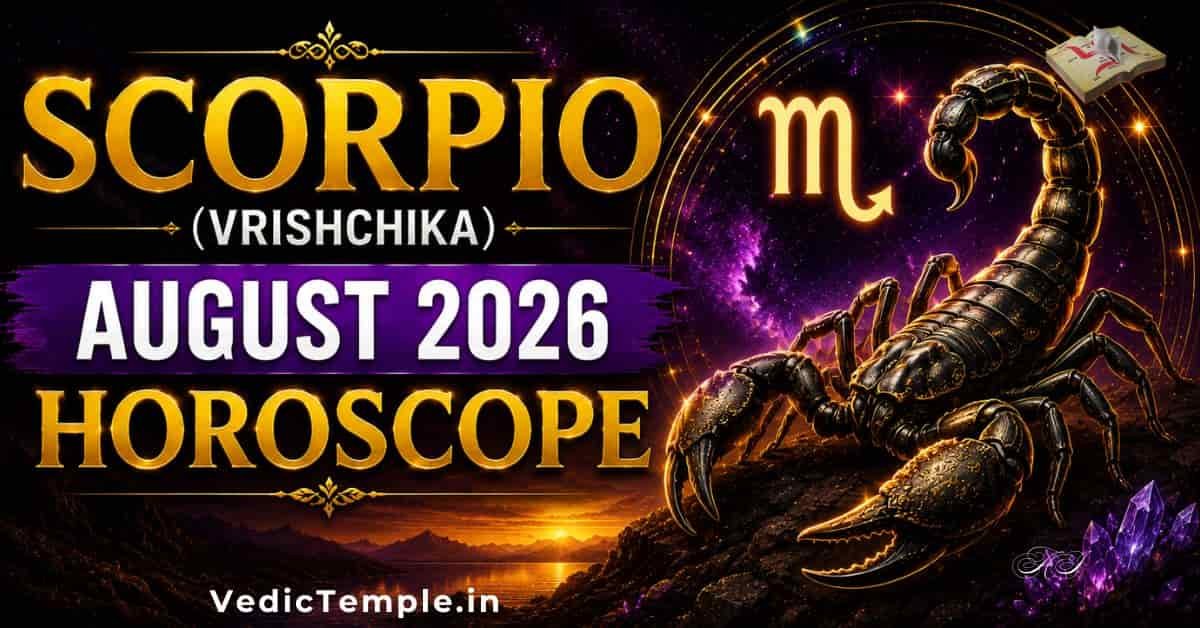 Scorpio (Vrishchika) August Horoscope: Fortune, Love & Health Predictions