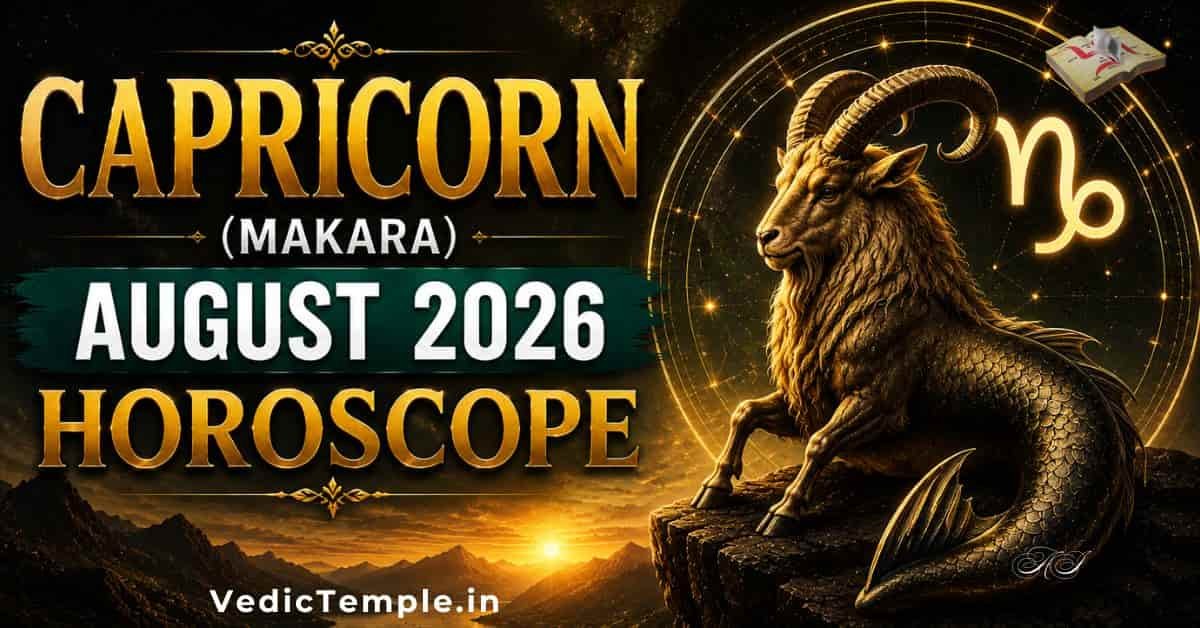 Capricorn (Makara) August Horoscope: Partnership, Career & Health Predictions