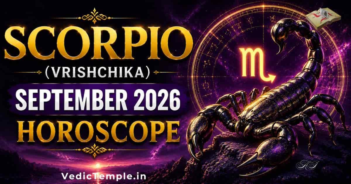 Scorpio (Vrishchika) September Horoscope: Career, Love & Health Predictions