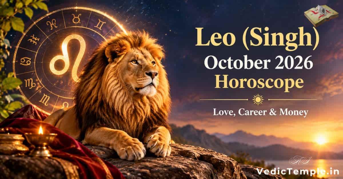Leo (Singh) October 2026 Horoscope: Love, Career & Money