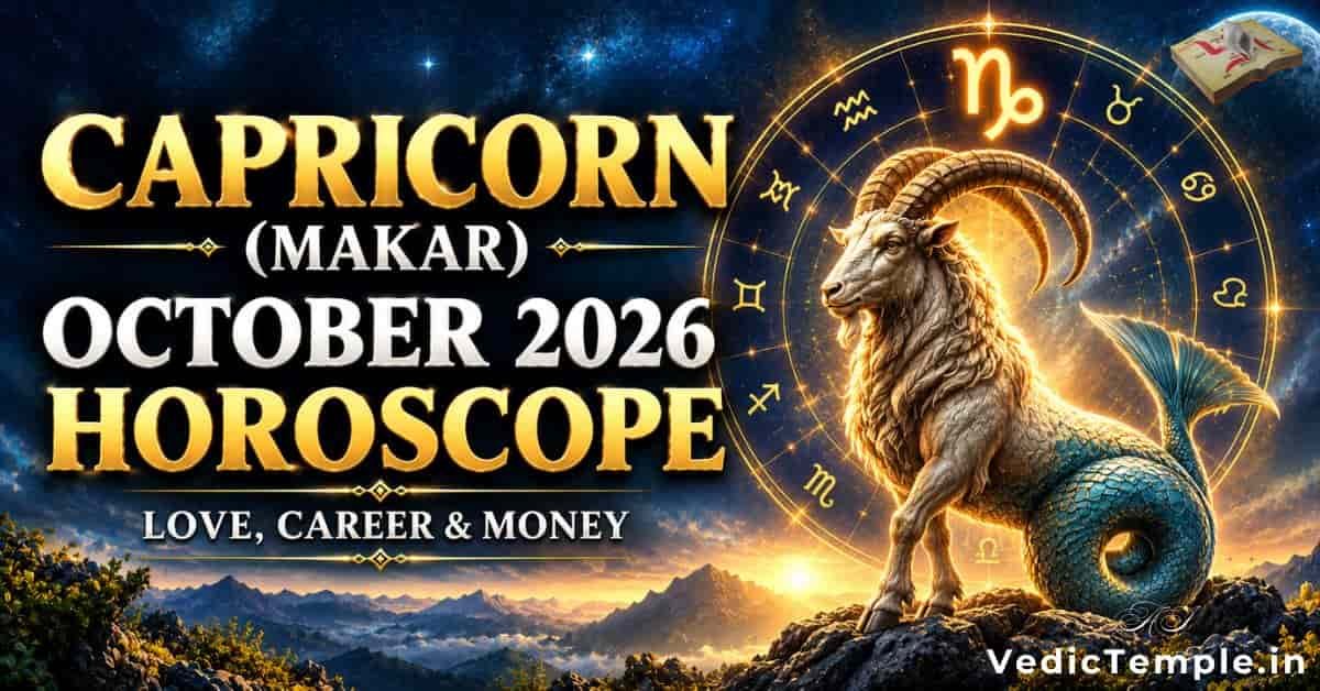 Capricorn (Makar) October 2026 Horoscope: Love, Career & Money