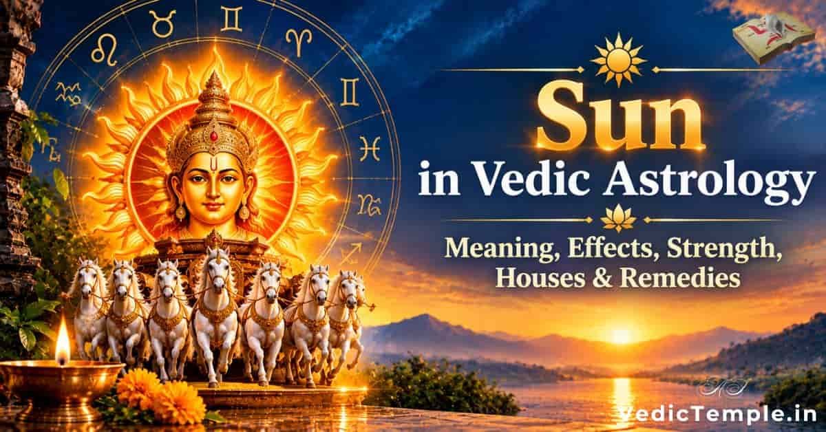 Sun in Vedic Astrology: Meaning, Effects, Strength, Houses & Remedies