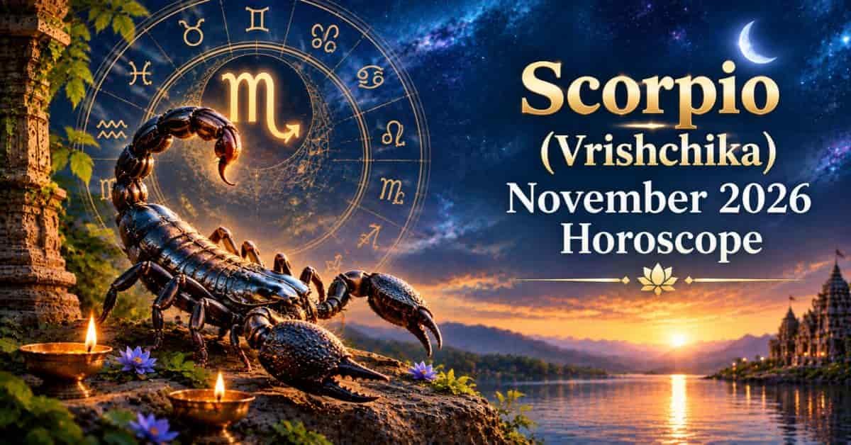 Scorpio (Vrishchika) November 2026 Horoscope: Love, Career & Money