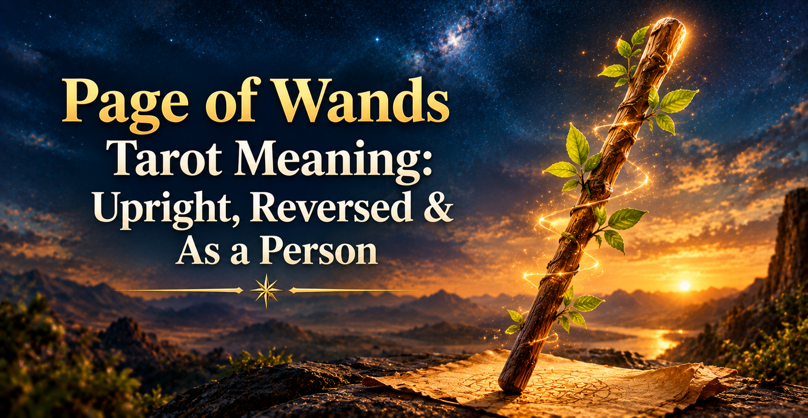 Page of Wands Tarot Meaning: Upright, Reversed & As a Person