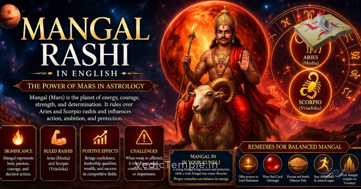Mangal Rashi in English: Meaning, Traits & Astrological Significance