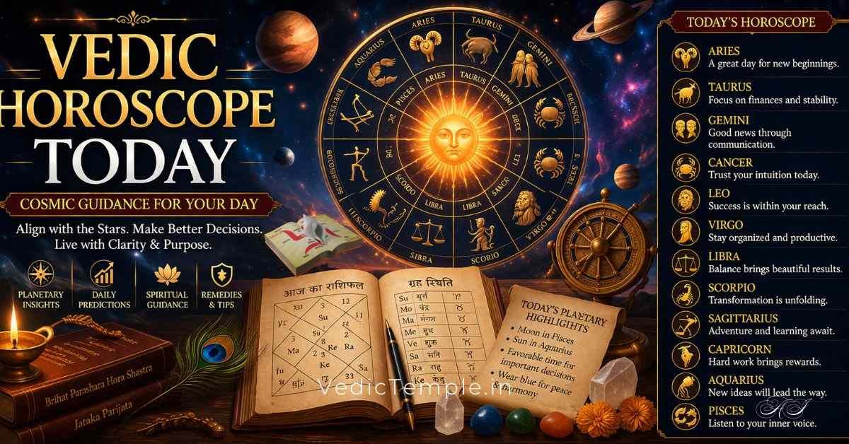 Vedic Horoscope Today : Daily Rashifal Predictions for All Zodiac Signs